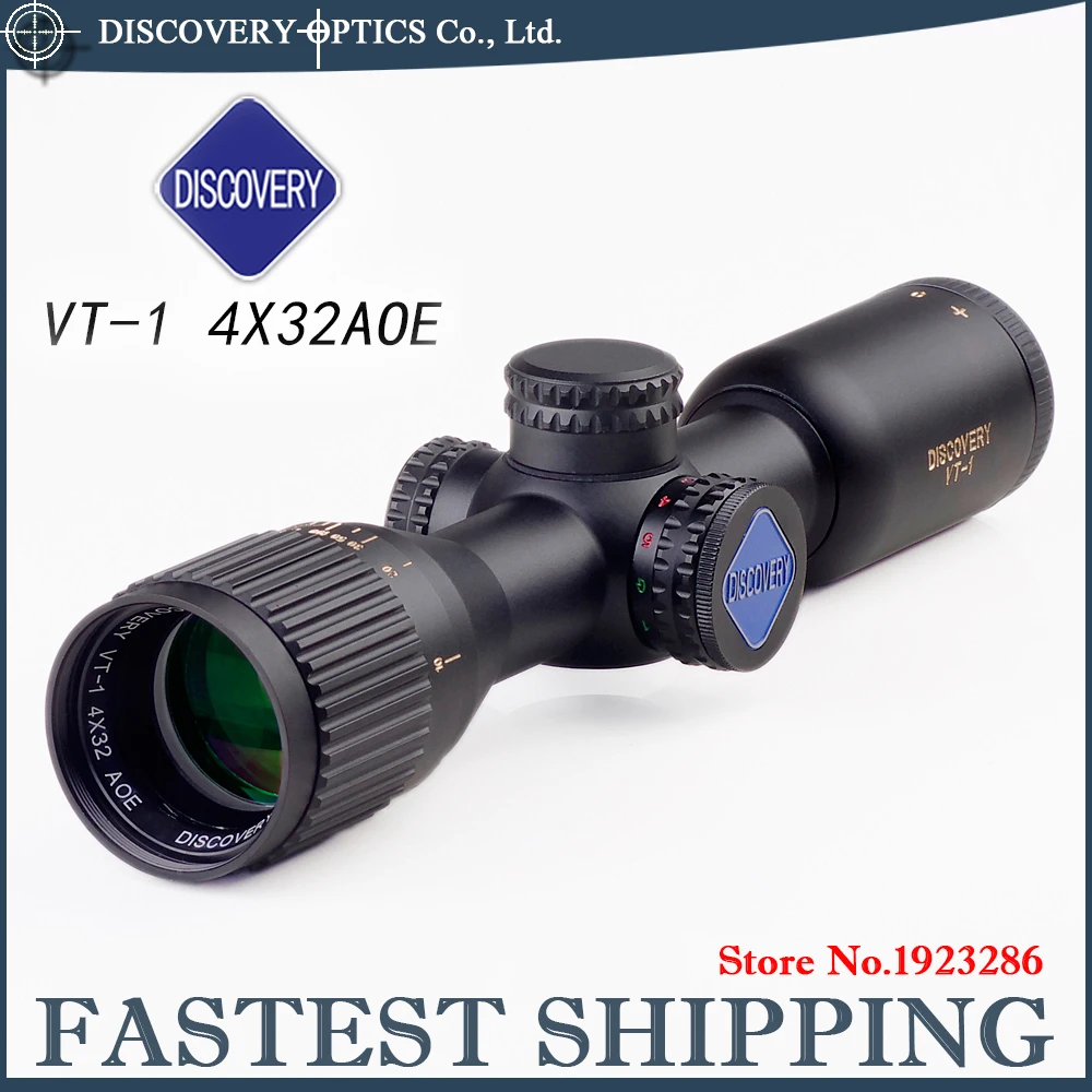 

DISCOVERY VT-1 4X32 AOE Illuminated MIL-DOT Reticle Long Eye Relief for airgun rifle airsoft gun scope