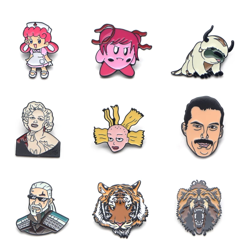 

V104 The Last Airbender and Cynthia Metal Enamel Pins and Brooches Fashion Lapel Pin Backpack Bags Badge Collection Gifts