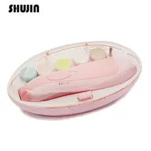 Shujin 6 в 1 Детская пилка для ногтей для пальцев ног маникюрный набор для новорожденных ногтей шлифовальное устройство для ногтей