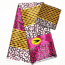 Лидер продаж атласная шелковая ткань Африканская Анкара ткань принты Gahna стиль Африканский Воск дизайн