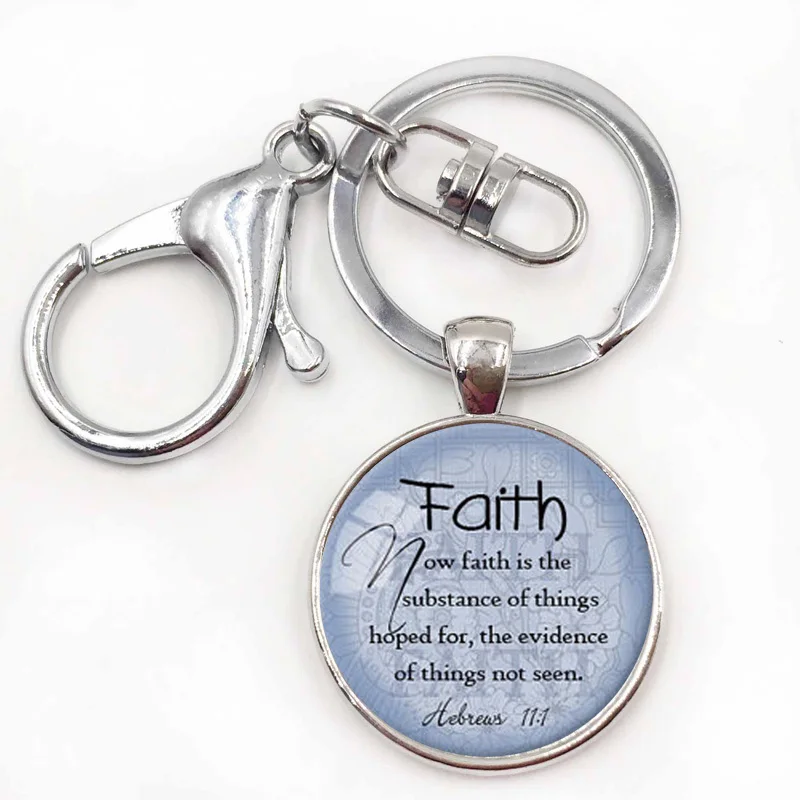 

FAITH HEBREWS 11:1 Pendant Bible Quote Jewelry Scripture Pendant Faith Necklace Christian Gift for Christian Bible Verse Jewelry