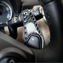 Углерода Волокно рулевое колесо весло Shifter расширение для Jaguar XF x250 x260 2009