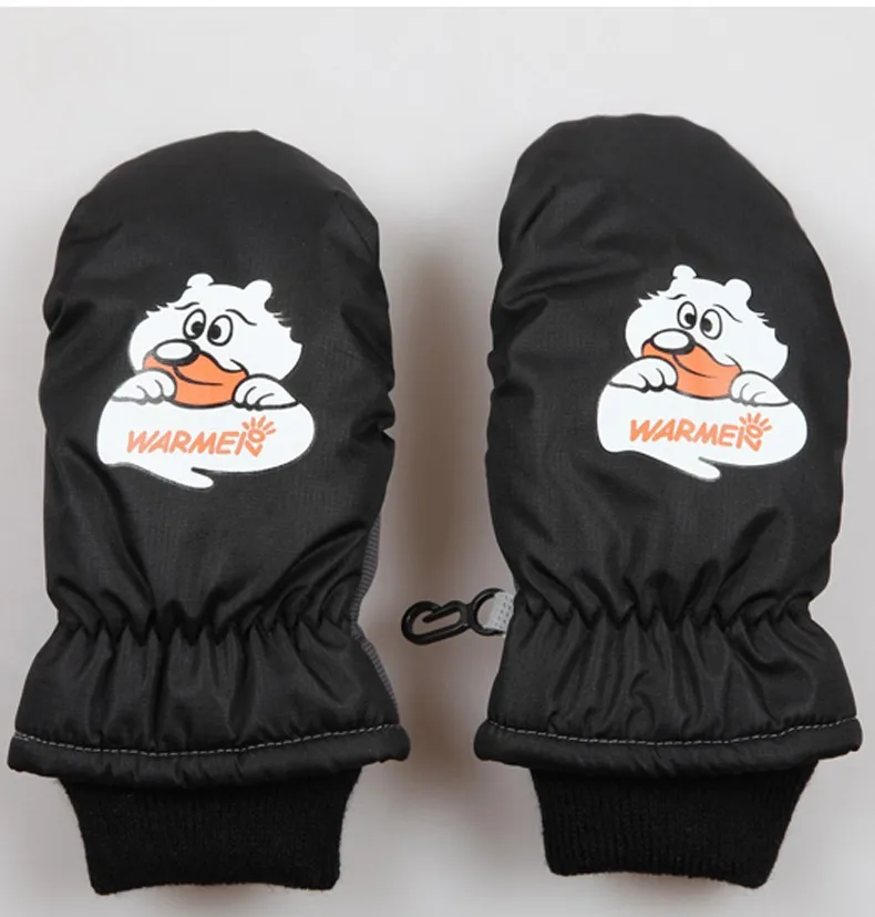 Free Shipping Winter Outdoor Hand Warming Skiing Mittens Kids Waterproof Windproof Gloves for 1-8 year-old Children Boys Girls (4)