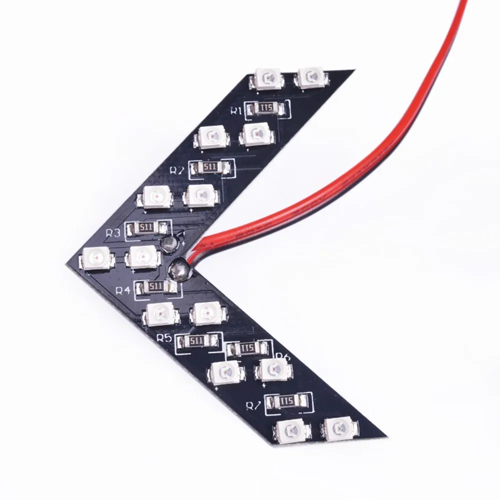 Leadtops 2 шт./лот 14 SMD LED Arrow Панель для автомобилей зеркало заднего вида Индикатор указатель поворота автомобиля светодиодная Зеркало заднего