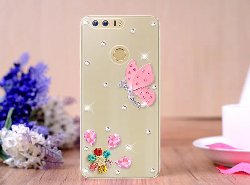 Чехол с кристаллами для Huawei Honor 8 lite 7A 10 view чехол huawei p20 mate 20 honor 9 6X 7X Pro nova 3 2s 2 3E