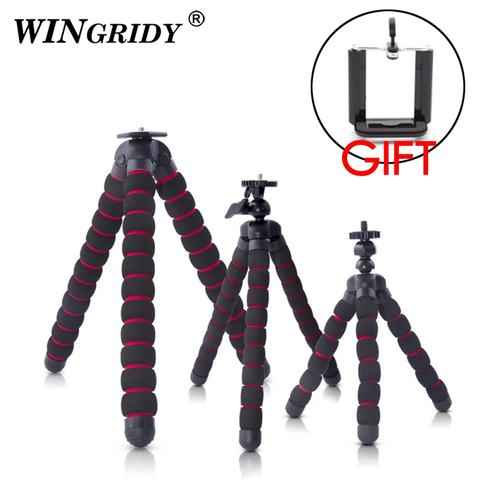 

Whole sale Octopus Leg Flexible Tripod with 360 Rotating Ball Head 1/4 -20 Camera mount and rubber feet for Digital Camera
