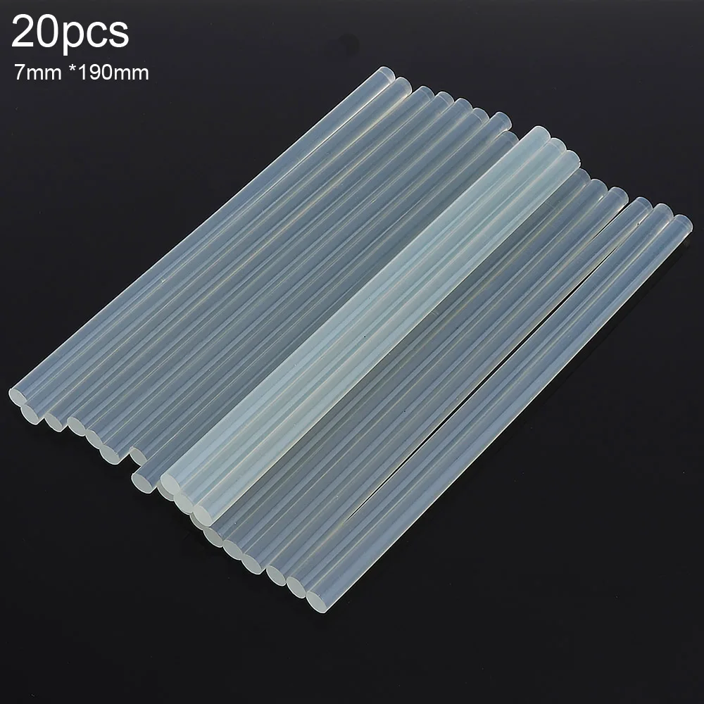 7mmx190mm Transparent Hot-melt Gun Glue Sticks Gun Adhesive DIY Tools for Hot-melt Glue Gun Repair Alloy Accessories