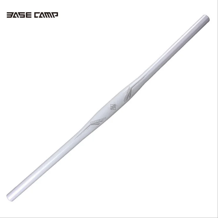 cheap BASECAPM 25.4mm*580mm Bike Flat Riser Handlebar Aluminium alloy Cycling BMX Road Folding Bicycle Bar 22.2mm End Diameter