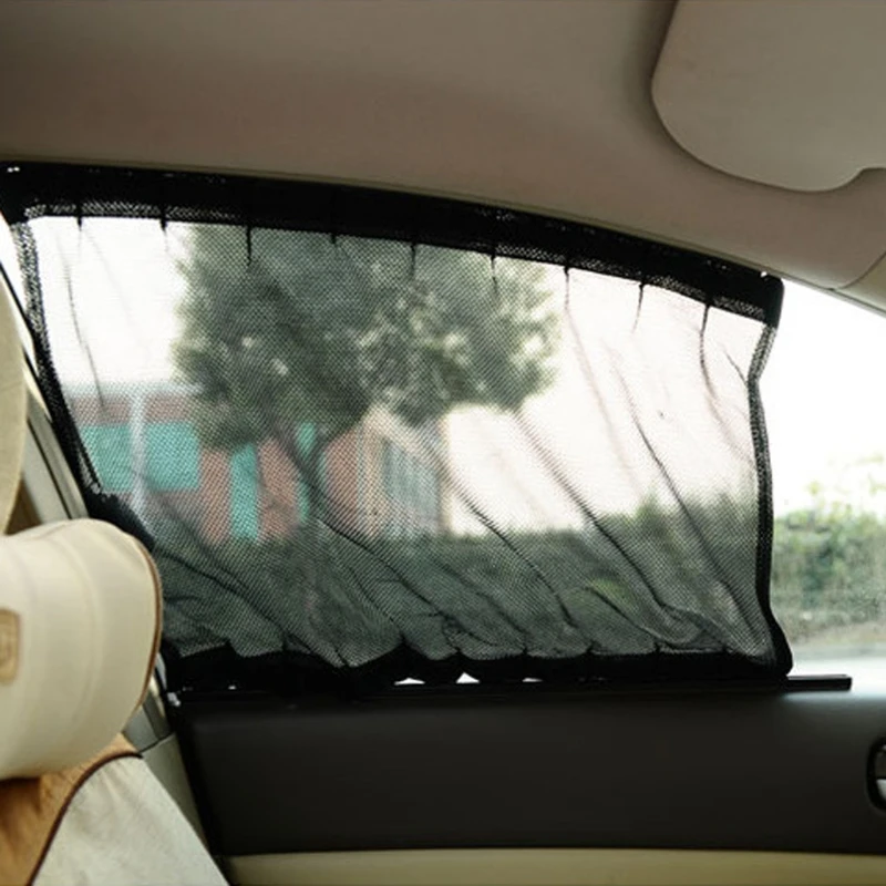 Универсальный черный сетка Блокировка VIP окна автомобиля занавес солнцезащитный козырек УФ Блок