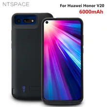 Чехол NTSPACE power bank для huawei Honor V20, зарядное устройство, чехол s 6500 мАч, запасной внешний аккумулятор, дополнительный чехол для зарядки аккумулятора