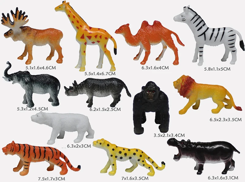 Дикие морские животные динозавр ферма насекомые маленькие животные модель игрушки Фигурки Набор Фигурки игрушки