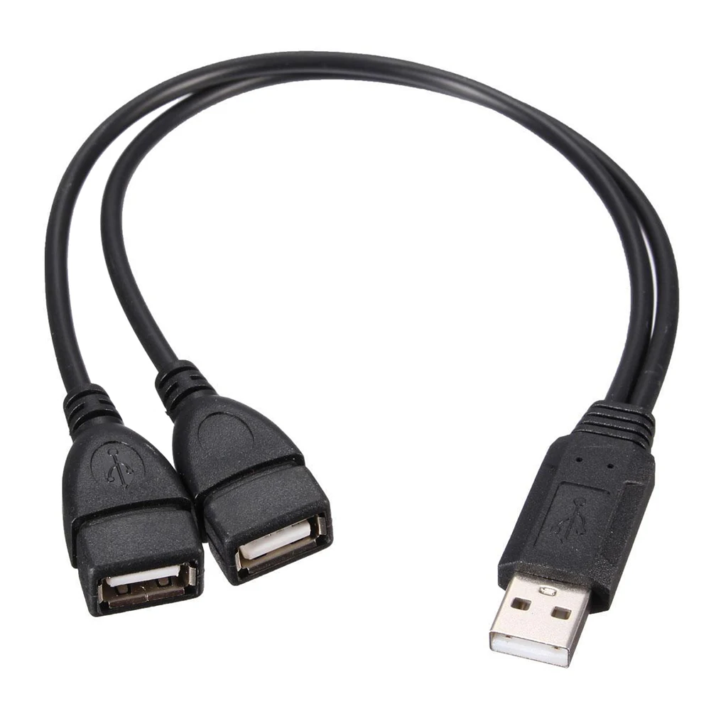 USB 2.0A папа auf 2 двойной USB гнездо Y сплиттер Verteiler адаптер кабель