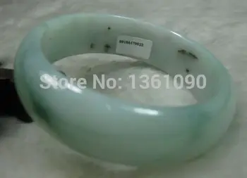 

Free Shipping 00675 NATURE GRADE "A "BEAUTIFUL GREEN JADEITE BRACELET BANGLE 59MM (A0429)