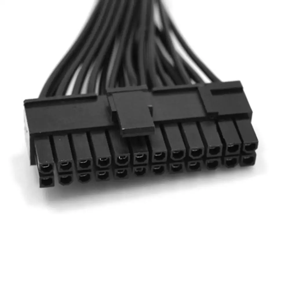 

32cm PC Copper PVC Case Motherboard 24 Pin Male to Female Power Supply Extension Cable