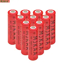MJKAA 18650 battery 3.7v 6800mAh Li-ion Rechargeable Battery for Flashlight Torch 3.7v Li-ion 18650 rechargeable batteria MJKAA 18650 battery 3.7v 6800mAh Li-ion Rechargeable Battery for Flashlight Torch 3.7v Li-ion 18650 rechargeable batteria