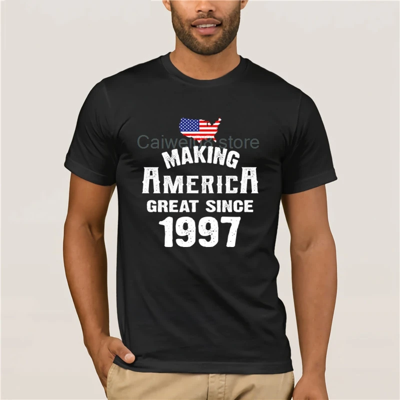 Модная креативная футболка с рисунком Топ Купить толстовки надписью Make America Great