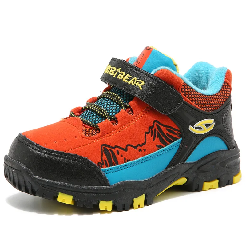 

Boys Shoes Kids Hiking Boots Warm Fur Linling Breathable Waterproof Boys Trainers Outdoor Shoes