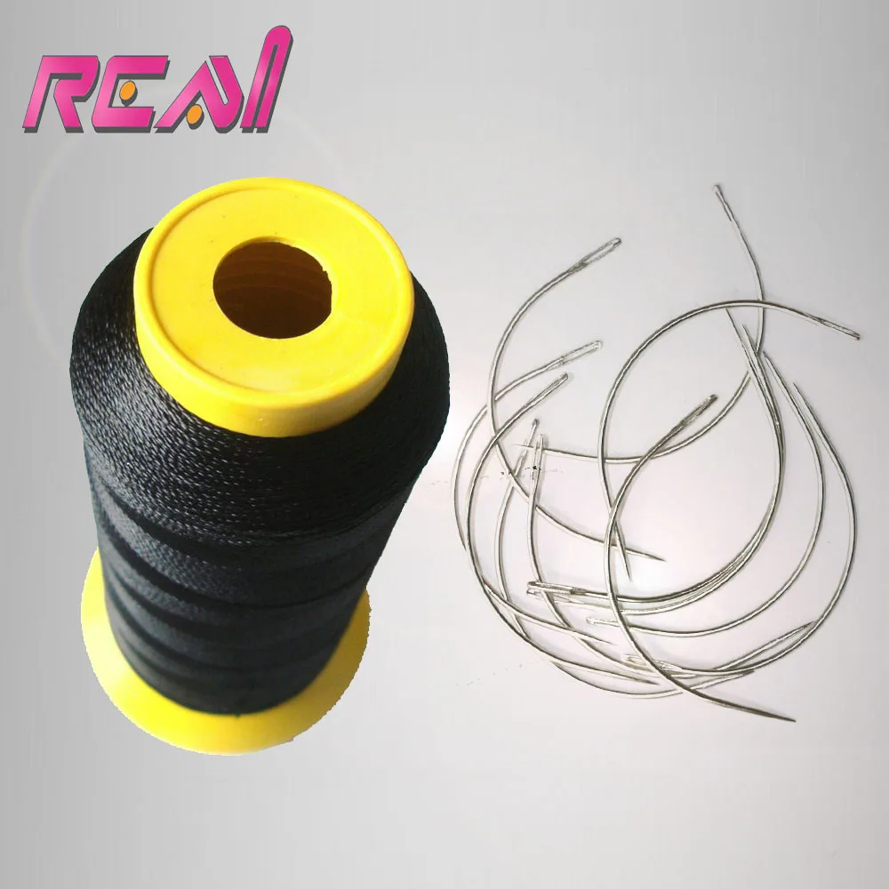 1 Pc Black Polyester Thread Sewing Thread Hair Weave Sewing Thread With