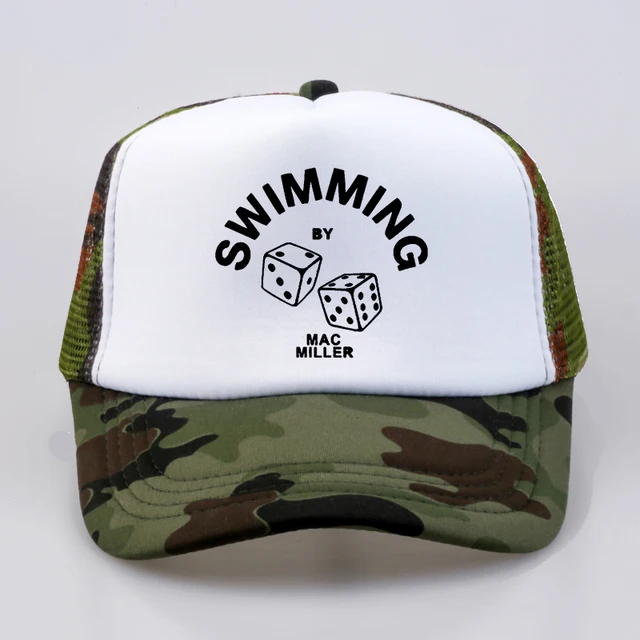 Mac Miller Dad Hat Swimming Print Hat 1