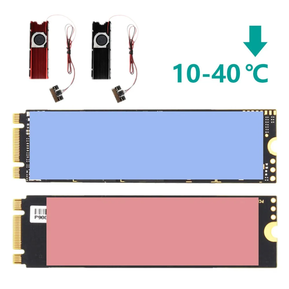 Double-sided Dustproof NVME NGFF M.2 Heatsink Cooling Metal Sheet Thermal Pad 76x23x10mm For M.2 NGFF 2280 PCI-E NVME SSD