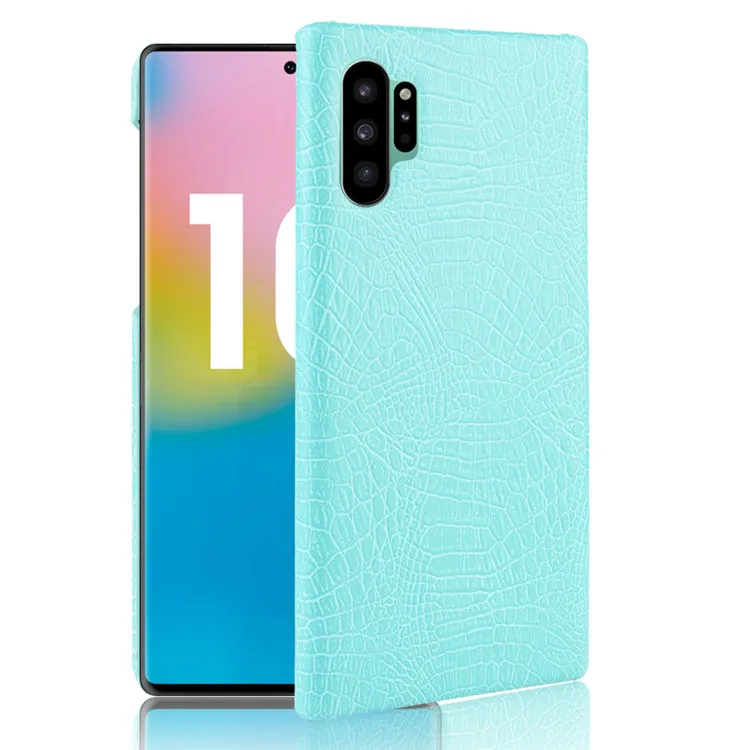 Для samsung Galaxy Note 10 Plus чехол Note10 pro из искусственной кожи крокодила жесткий чехол для samsung Galaxy Note10+ чехол для телефона - Цвет: light green