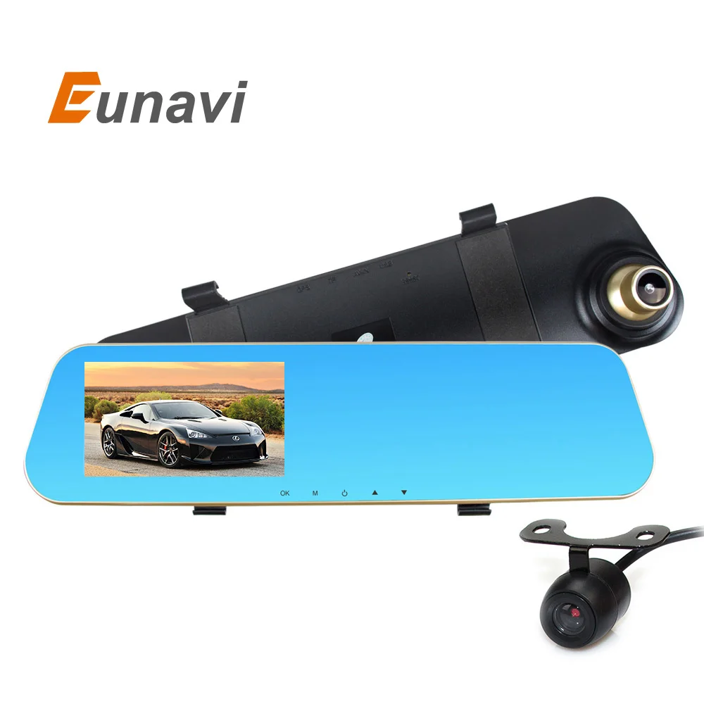 imágenes para Eunavi 4.3 pulgadas Full HD 1080 P Espejo Retrovisor de Coche DVR Parking Cámara de Visión Nocturna Coche DVR de Doble Cámara de Vídeo grabadora imágenes para Eunavi 4.3 pulgadas Full HD 1080 P Espejo Retrovisor de Coche DVR Parking Cámara de Visión Nocturna Coche DVR de Doble Cámara de Vídeo grabadora