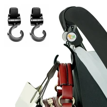 2 шт./партия Черные Аксессуары для детских колясок крючок для велосипеда детская коляска анти-крюк с карабином 360 градусов вращение петли