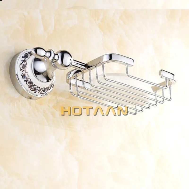 Bathroom Accessories Set Robe hook Paper Holder Towel Bar Soap basket Stainless Steel ceramic