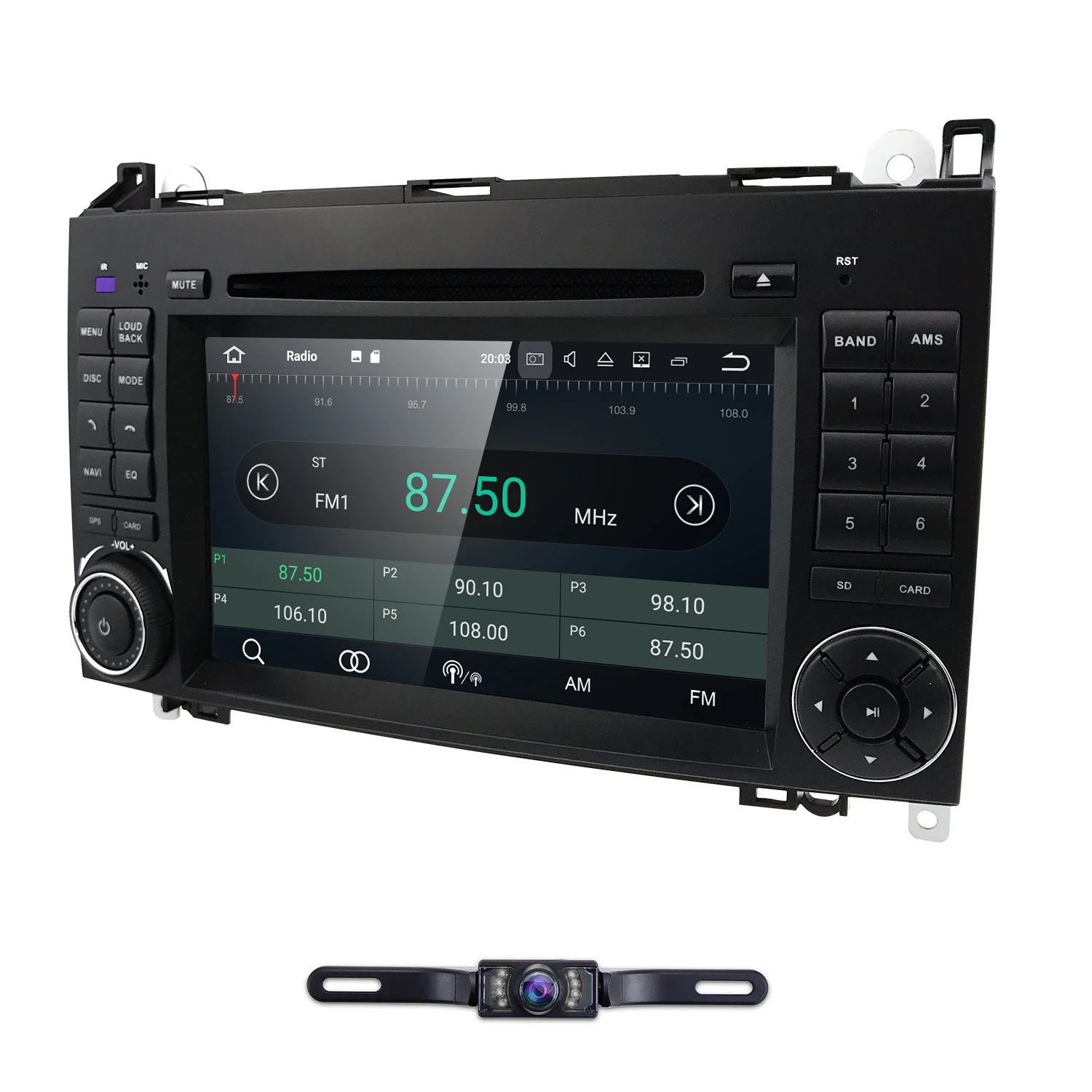 Cheap OCTA core Android 8.0 4G RAM Car DVD Player For Benz Sprinter W169 W245 W906 Viano Vito W639 B200 Wifi DVR RDS Mirror link OBD2 2