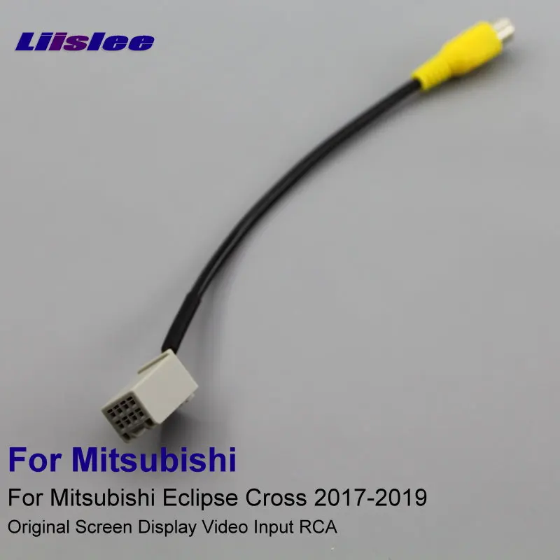 

Liislee Car Rear View Camera RCA Adapter Wire For Mitsubishi Eclipse Cross Low-End Edition 2017-2019 Original Connector Cable