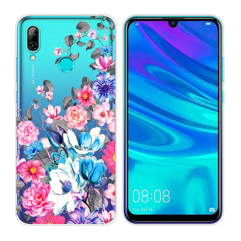 Silicone Fundas for Huawei P Smart 2019 Soft TPU Back Phone Case for 6.21 inch P Smart 2019 Clear Cover PSmart 2019 Shell Capa  (69)