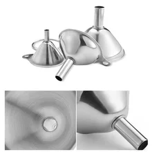 Stainless Steel Funnel Three-Piece For Transferring Essential Oils, Liquids, Liquids, Dry Ingredients And Powders