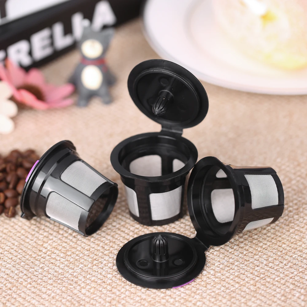 3pcs Reusable Coffee Filter K cup Coffee Capsule for Keurig 2.0 & 1.0