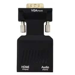 VGA к HDMI конвертер кабель адаптер с аудио кабель 1080 P Адаптер VGA HDMI для ПК ноутбук к HDTV проектору