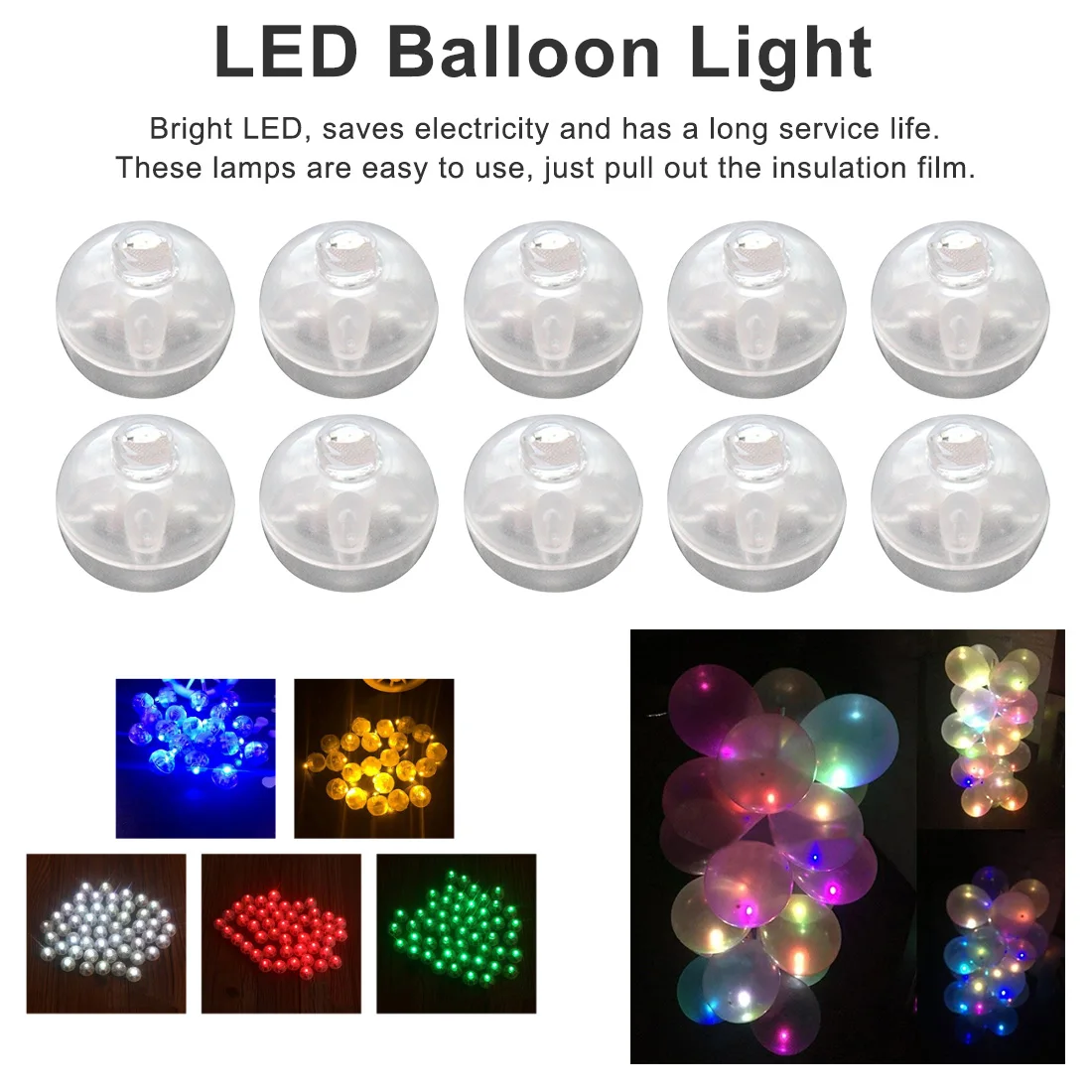 

10Pcs Balloon Light Switch Balloon LED Flash Luminous Lamp Tumbler Light Bar Lantern Christmas Wedding Birthday Party Decoration