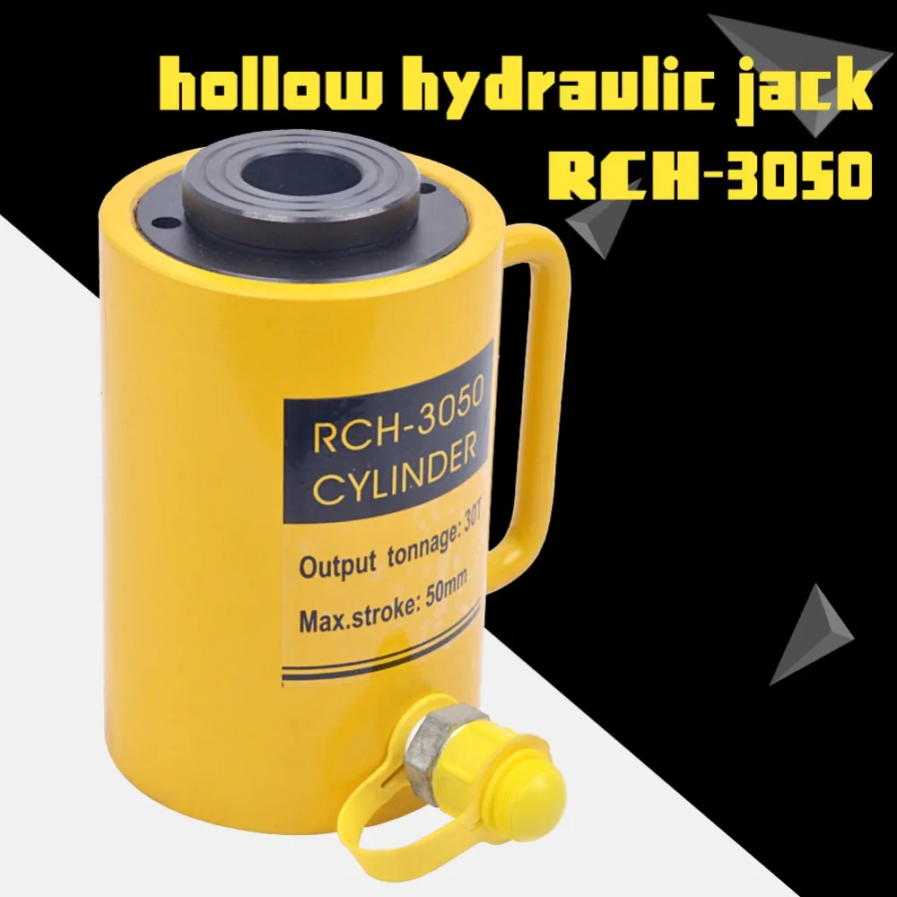 

Hydraulic Hollow Hole Cylinder Jack Ram 30 Tons industrial