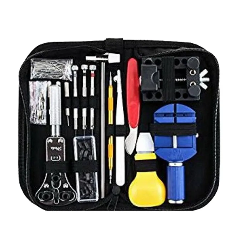 

147 Pcs Watch Repair Tool Kit Metal Watchmaker Tools For Watch Adjustment Set Band Case Opener Link Spring Bar Remover Watch Kit