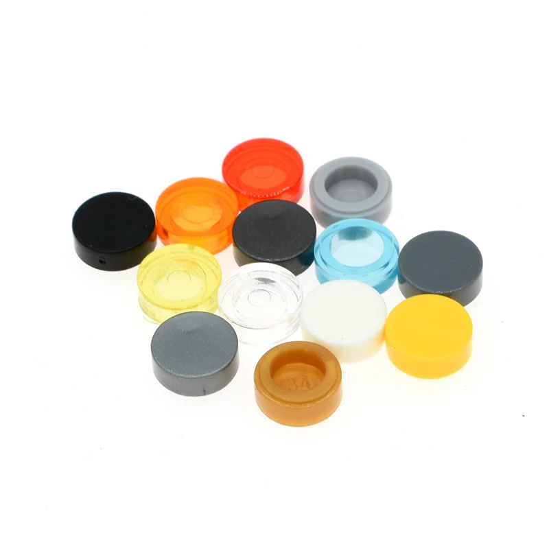

100pcs/lot MOC Bricks Colorful Round Tile 1x1 fit with 98138 DIY Educational Building Blocks Action Figure DIY TOY children gift