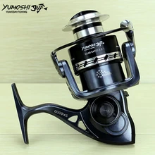 Цельнометаллическая рукоятка 13+ 1BB спиннинговая Рыболовная катушка EVA с ручкой Рыболовные катушки серии 2000-7000 Gapless металлическая головка спиннинговое колесо