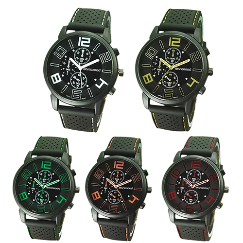 casual quartz analog silicone