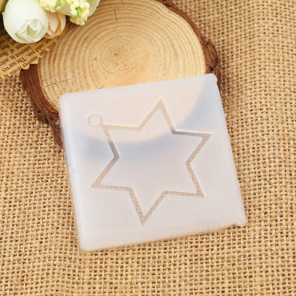 

Silicone Resin Mold For Jewelry Making Square White Star Of David Hexagram 65mm(2 4/8") x 65mm(2 4/8"), 1 Piece
