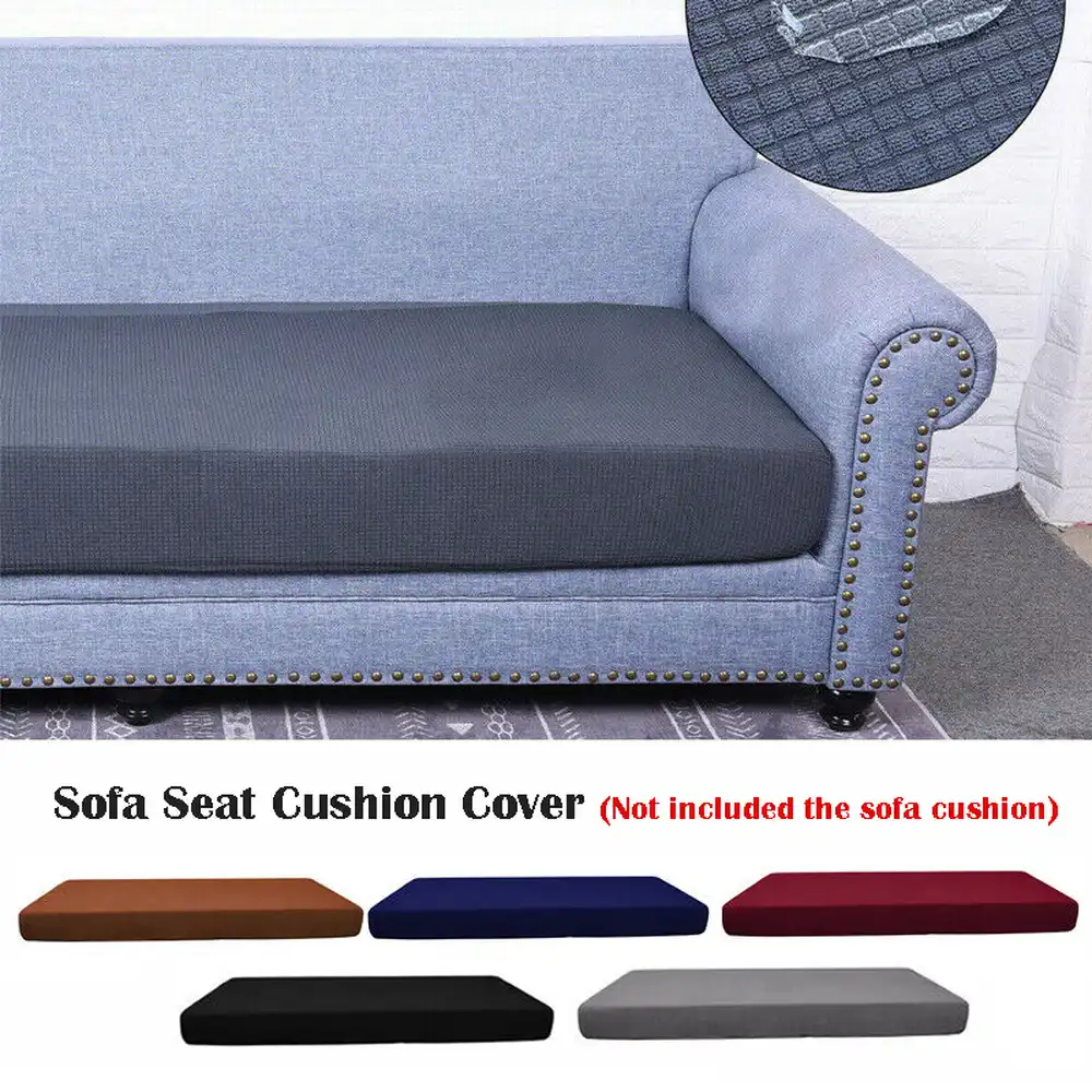 1 4 Seats Splashproof Stretchy Sofa Seat Cushion Cover Couch