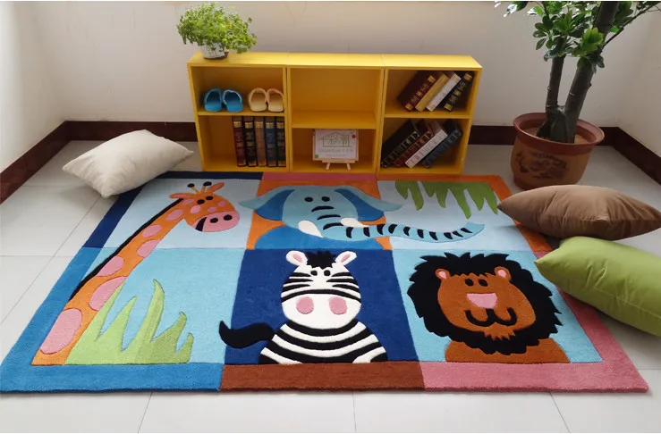 Милые ковры с рисунками животных дизайнерские детские ковры и ковры в стиле зоо, элегантное голубое небо, коврики для спальни