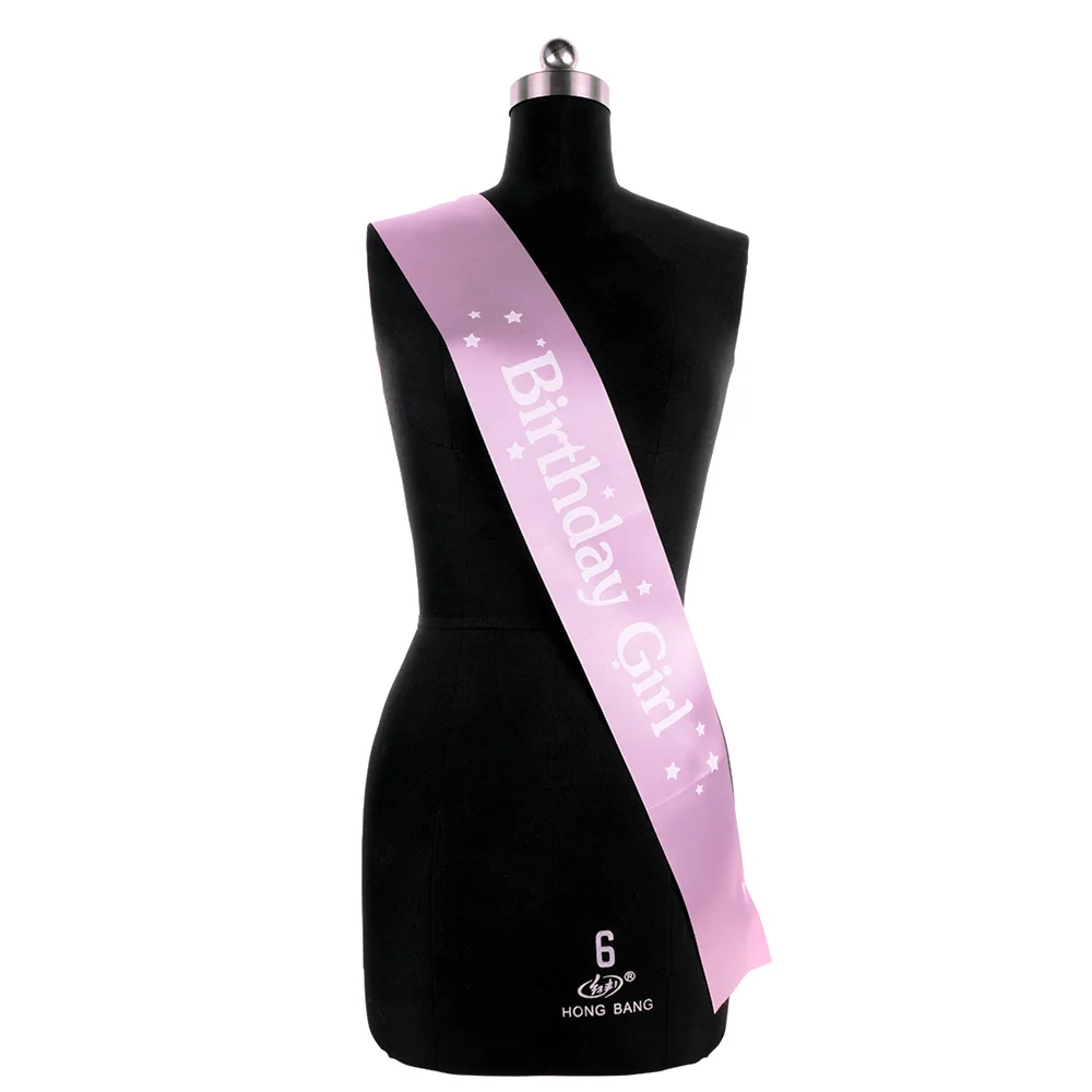 

Birthday Girl Sash Glitter Satin Happy Birthday Party Supplies Decoration Mommy to Be Ribbons Sash Shoulder Strap Party Gifts