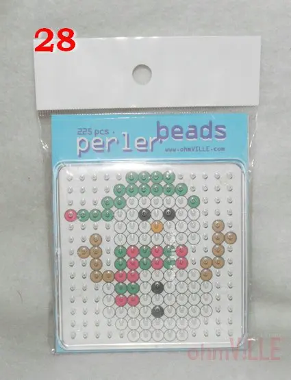 S225aa0028 Бесплатная доставка/5 шт./лот 1 шт. квадратные Pegboards + 225 шт Perler/5 мм Perler Beads