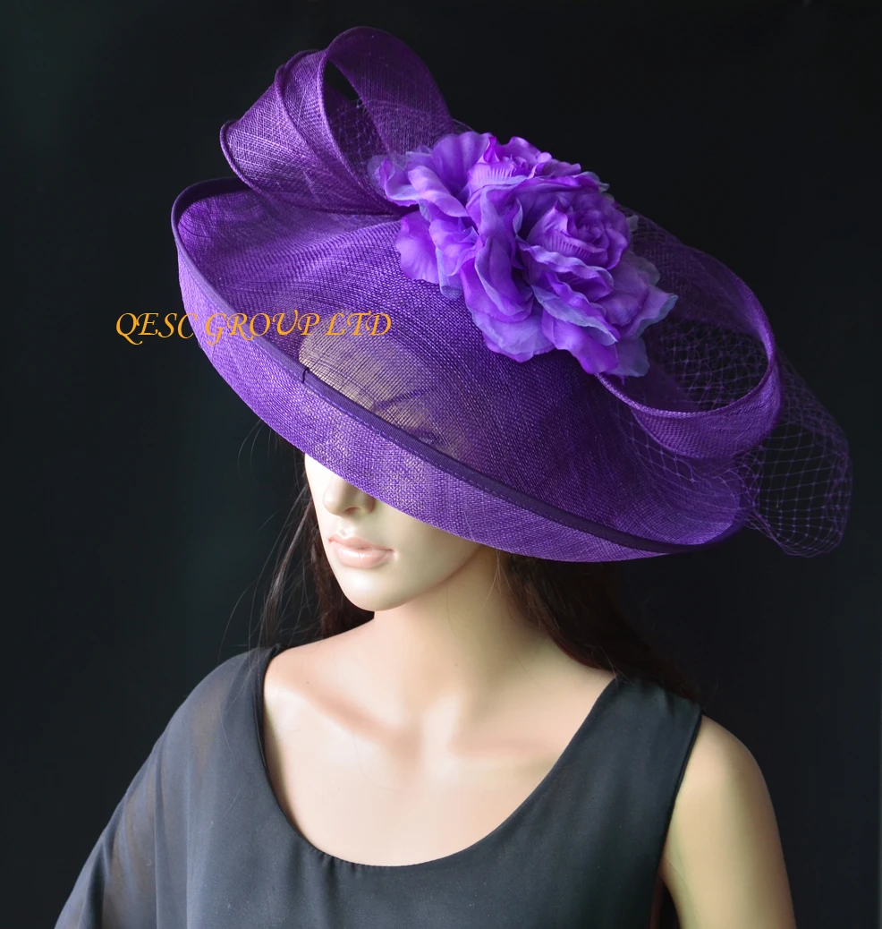 purple occasion hat
