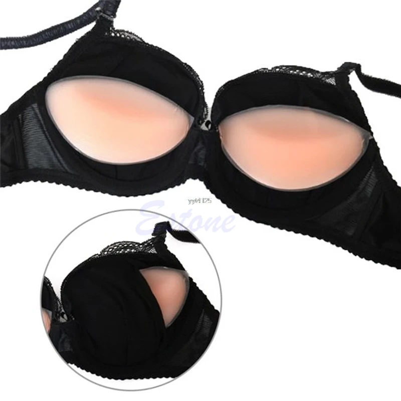 

2018 New Women Female Silicone Gel Bra Underwear Pads Inserts Breast Enhancer Bikini Push Up Swimsuit Fashion Comfortable 3 Type