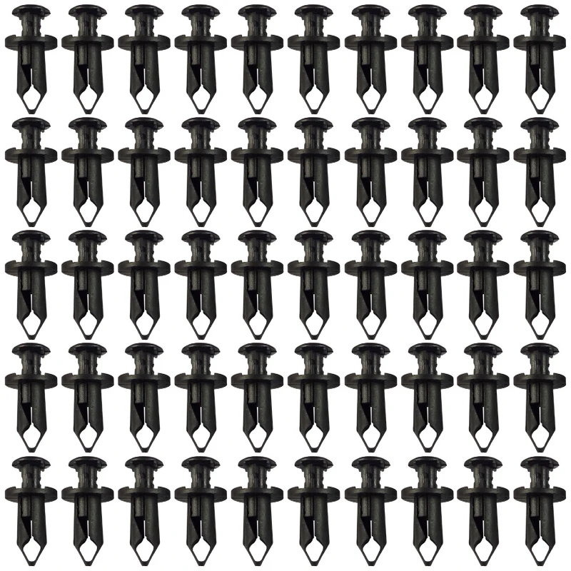 Mayitr 50pcs/set 8mm 5/16" Fender Rivet Clip Black Nylon 293150089 For Maverick Commader Can Am ATV UTV