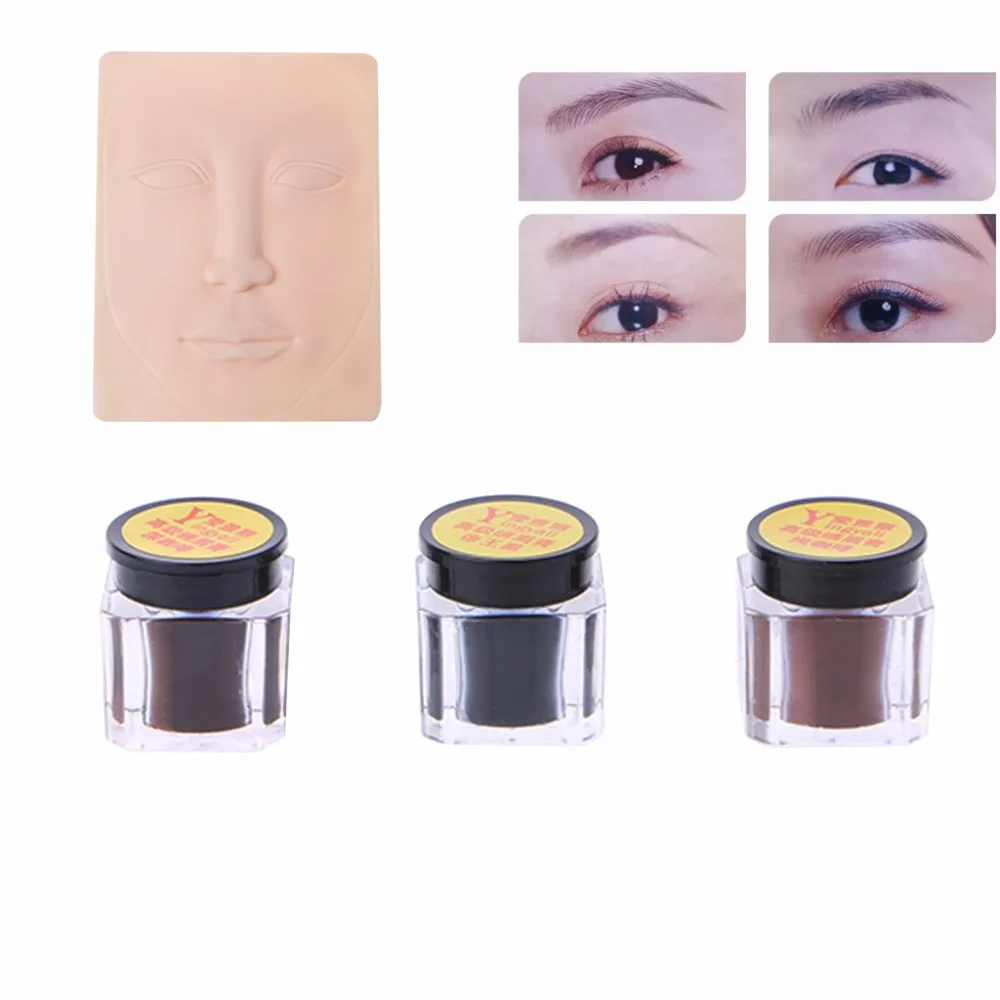 

3Pcs New Permanent Makeup Microblading Tinting Ink Tattoo Pigment Tinta Microblading Ink Eyebrow Lip Tattoo For Beginner