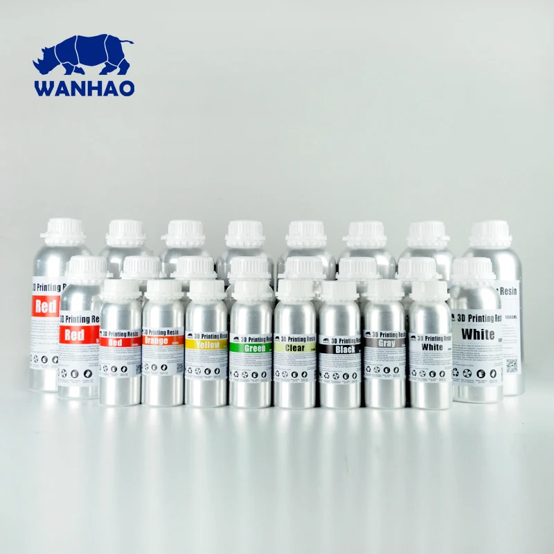 Дешевые и высокое качество 405нм WANHAO смола для DLP SLA D8/D7 Plus/D7 3D принтер 2 литра (2